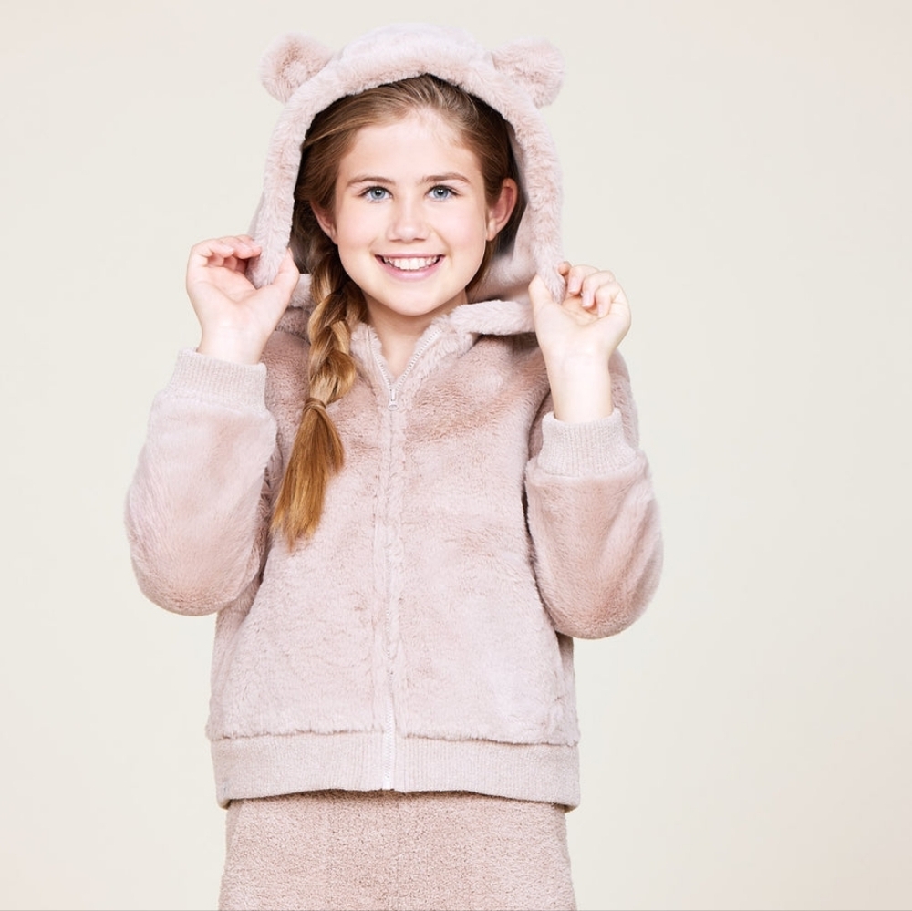 Barefoot Dreams Faux Fur Bear Bomber KIDS - 8/10